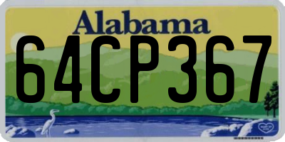 AL license plate 64CP367