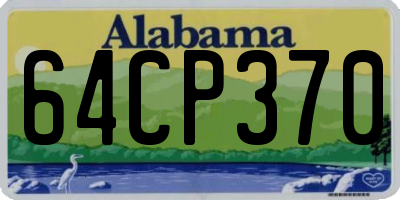 AL license plate 64CP370