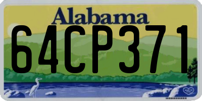 AL license plate 64CP371