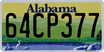 AL license plate 64CP377