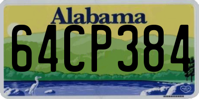 AL license plate 64CP384