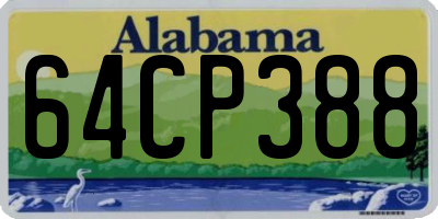 AL license plate 64CP388