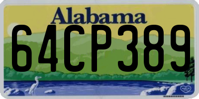 AL license plate 64CP389