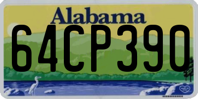 AL license plate 64CP390