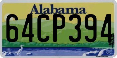 AL license plate 64CP394
