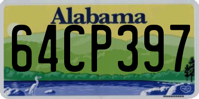 AL license plate 64CP397