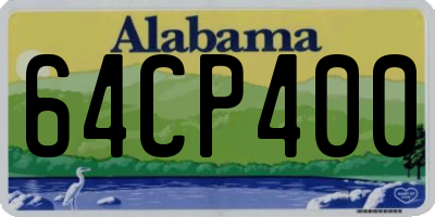 AL license plate 64CP400