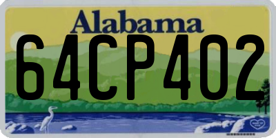 AL license plate 64CP402