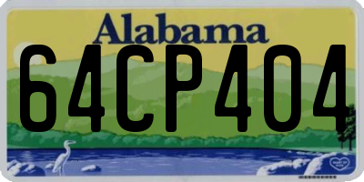 AL license plate 64CP404