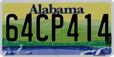AL license plate 64CP414