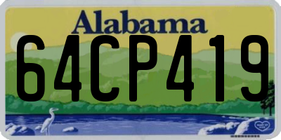 AL license plate 64CP419