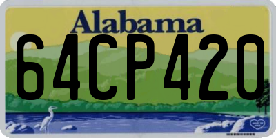 AL license plate 64CP420