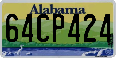 AL license plate 64CP424