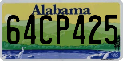 AL license plate 64CP425