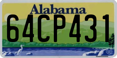 AL license plate 64CP431