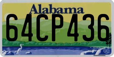 AL license plate 64CP436