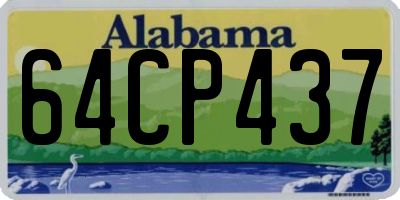 AL license plate 64CP437