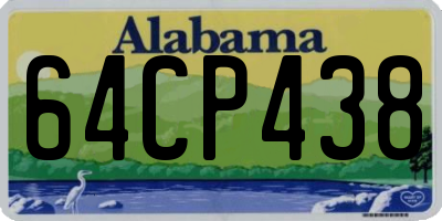 AL license plate 64CP438