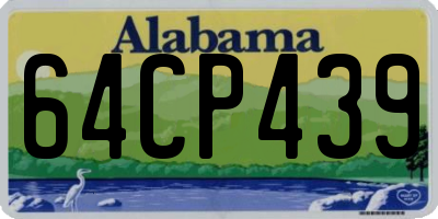 AL license plate 64CP439