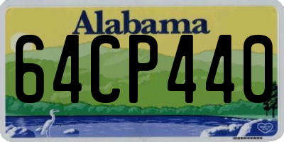 AL license plate 64CP440