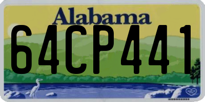 AL license plate 64CP441