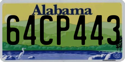 AL license plate 64CP443