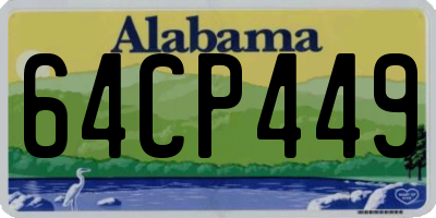 AL license plate 64CP449
