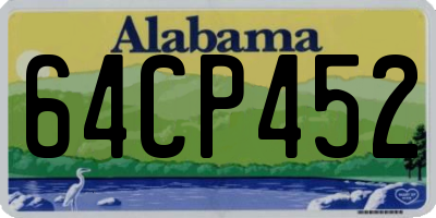 AL license plate 64CP452