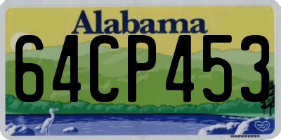 AL license plate 64CP453