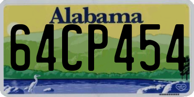 AL license plate 64CP454