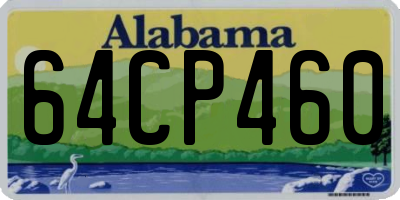 AL license plate 64CP460