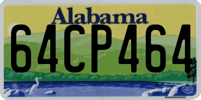 AL license plate 64CP464