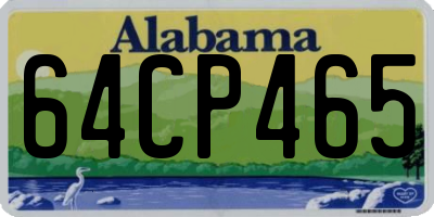 AL license plate 64CP465