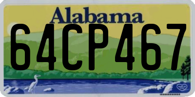 AL license plate 64CP467