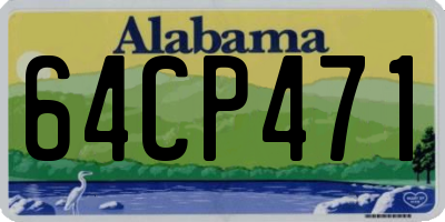 AL license plate 64CP471