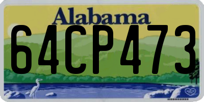 AL license plate 64CP473