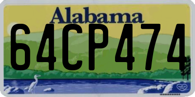AL license plate 64CP474