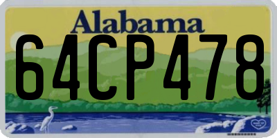 AL license plate 64CP478