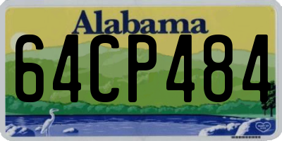 AL license plate 64CP484