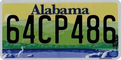 AL license plate 64CP486