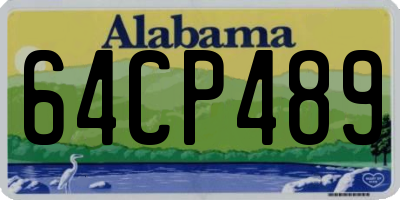 AL license plate 64CP489