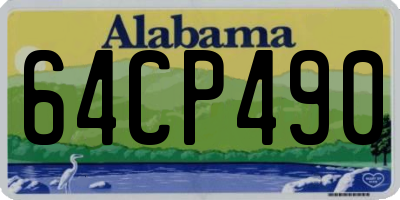 AL license plate 64CP490