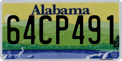 AL license plate 64CP491