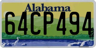 AL license plate 64CP494