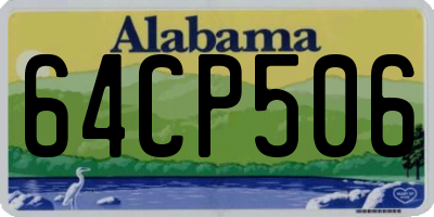 AL license plate 64CP506