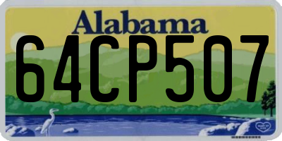 AL license plate 64CP507