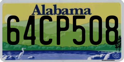 AL license plate 64CP508