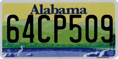 AL license plate 64CP509