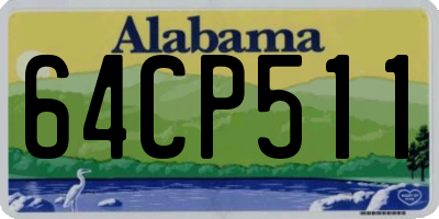 AL license plate 64CP511