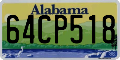AL license plate 64CP518